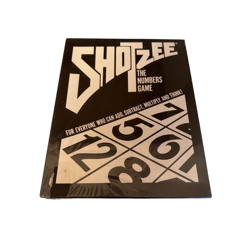 New Schisgall Enterprises Shotzee‎ Numbers Game Vintage 70s Strategy Board Game